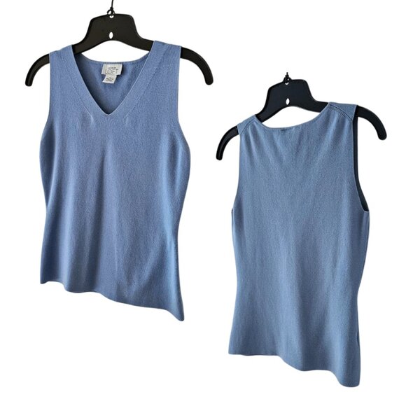 Ann Taylor Loft Cardigan & Sleeveless Top Set | Pre-Loved | XS | Bluish Gray - Picture 9 of 16